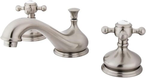 Kingston Brass KS1167BX 8 in. Widespread Bathroom Faucet, Brushed Brass in Saudi Arabia