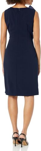 S.L. Fashions Women's Short Sleeveless Stretch Sheath Dress with Shoulder Ribbon in Saudi Arabia