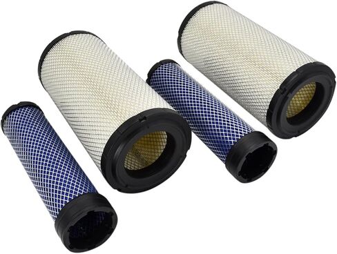 مجموعة فلاتر الهواء الداخلية الخارجية مكونة من قطعتين P828889 P829333 متوافقة مع Caterpillar 110-6326 110-6331 Case 222421A1 222422A1 John Deere AT171854 AT171853 Wix 46562 46569 in Kuwait