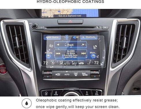 R RUIYA 2015 2016 2017 2018 TLX ODMD واقي شاشة لمس سفلي مقاس 7 بوصات، درع حماية زجاجي شفاف عالي الدقة مقاوم للخدش، فائق الوضوح للغاية in Kuwait