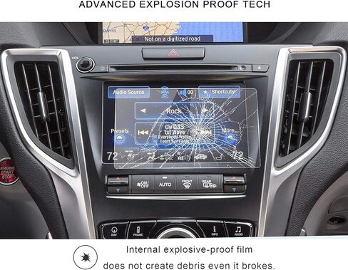 R RUIYA 2015 2016 2017 2018 TLX ODMD واقي شاشة لمس سفلي مقاس 7 بوصات، درع حماية زجاجي شفاف عالي الدقة مقاوم للخدش، فائق الوضوح للغاية in Kuwait