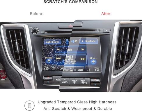 R RUIYA 2015 2016 2017 2018 TLX ODMD واقي شاشة لمس سفلي مقاس 7 بوصات، درع حماية زجاجي شفاف عالي الدقة مقاوم للخدش، فائق الوضوح للغاية in Kuwait