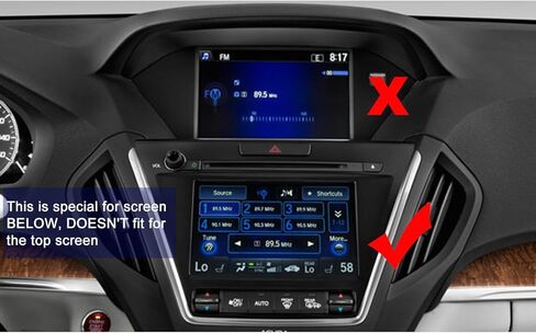 R RUIYA 2015 2016 2017 2018 TLX ODMD واقي شاشة لمس سفلي مقاس 7 بوصات، درع حماية زجاجي شفاف عالي الدقة مقاوم للخدش، فائق الوضوح للغاية in Kuwait