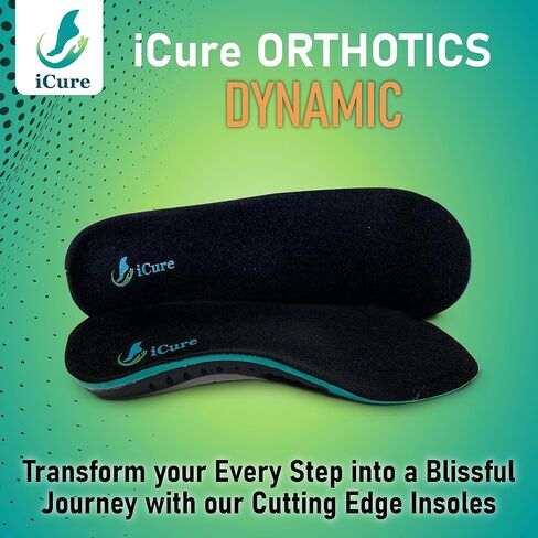 Dynamic Orthotics Insoles for Foot Pain Relief | Medium to High Arch Support Inserts and Plantar Fasciitis Insoles | Shoe Insoles for All Activities, Small Mens 7-8½ | Womens 8-9½ in Saudi Arabia