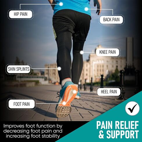 Dynamic Orthotics Insoles for Foot Pain Relief | Medium to High Arch Support Inserts and Plantar Fasciitis Insoles | Shoe Insoles for All Activities, Small Mens 7-8½ | Womens 8-9½ in Saudi Arabia