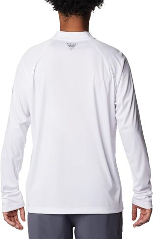 Columbia Men's Terminal Tackle 1/4 Zip, White Heather/Cool Grey Logo, XX-Large in Saudi Arabia