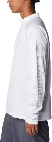 Columbia Men's Terminal Tackle 1/4 Zip, White Heather/Cool Grey Logo, XX-Large in Saudi Arabia