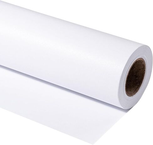 RUSPEPA Wrapping Paper with Sparkles - Mini Roll - Perfect for Wedding, Birthday, Baby Shower, Party - 17 Inch X 32.8 Feet - Black in Saudi Arabia