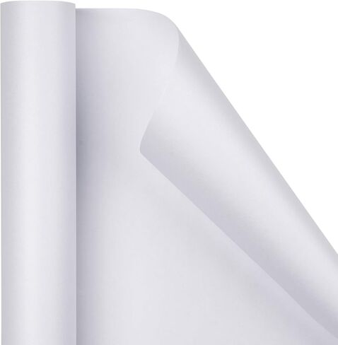 RUSPEPA Wrapping Paper with Sparkles - Mini Roll - Perfect for Wedding, Birthday, Baby Shower, Party - 17 Inch X 32.8 Feet - Black in Saudi Arabia