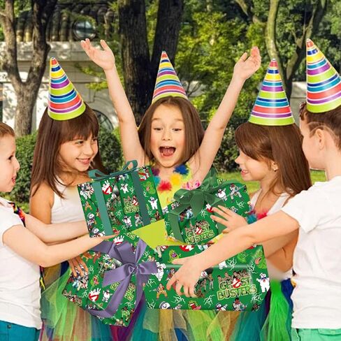 Duyoublt 5 Pcs Ghost Halloween Wrapping Paper Ghost Gift Wrap Bulk Art Paper Folded Flat for Baby Shower Ghost Birthday Party Decorations Halloween Party DIY Crafts Gift Packing, 20 x 30 Inch in Saudi Arabia