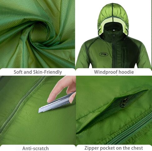 Dooy Sun Protection Jacket Ultra Light Thin Breathable Packable Outdoor Cycling Jacket Hoodie Skin Clothing for Men & Women in Saudi Arabia