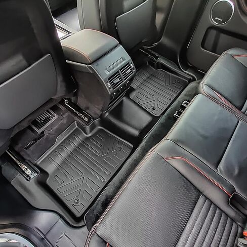 SMARTLINER All Weather Protection Custom Fit Black 2 Row Floor Mat Liner Set Compatible with 2020-2023 Land Rover Discovery Sport in Saudi Arabia