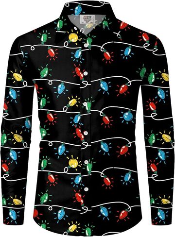 Arvilhill Men's July 4th American Flag Short Sleeve Button Down Shirt in Saudi Arabia