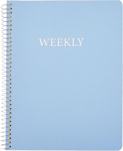 Planner Weekly Monthly 2024 Undated Academic 2025 Month Spiral Planner with Tabs Stickers Thick Paper Twin-Wire Binding Pocket 6.1x8.2 inch Mint Green in Saudi Arabia