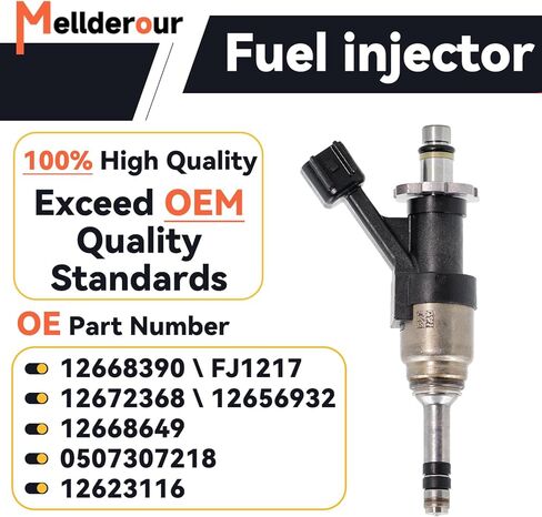 Fuel Injectors Compatible with Chevy Silverado 1500 2500 Tahoe Suburban Cheyenne GMC Sierra 1500 Yukon 5.3L 2014-2018 Replace# 12668390, FJ1217.(Pack of 8) in Kuwait