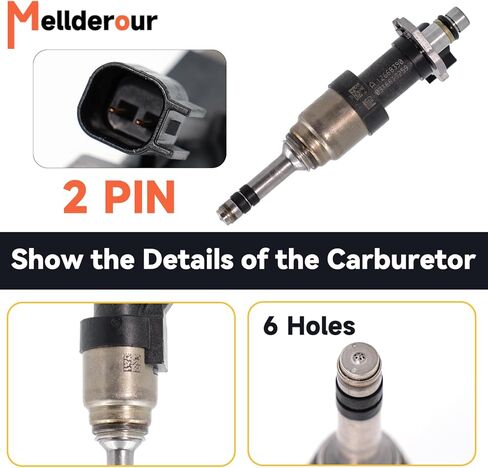 Fuel Injectors Compatible with Chevy Silverado 1500 2500 Tahoe Suburban Cheyenne GMC Sierra 1500 Yukon 5.3L 2014-2018 Replace# 12668390, FJ1217.(Pack of 8) in Kuwait