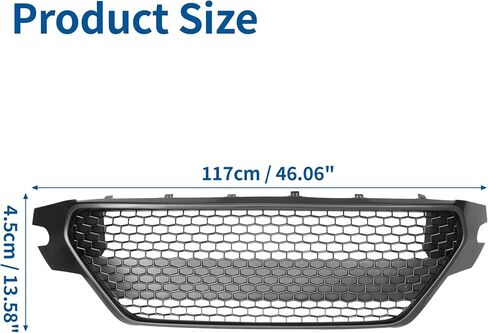 X AUTOHAUX No.5311202A50 غطاء المصد الأمامي السفلي لشبكة المصد الأمامي لسيارة Toyota Corolla SE 2020-2022 المصد السفلي الأمامي لشبكة الكلى باللون الأسود in Saudi Arabia