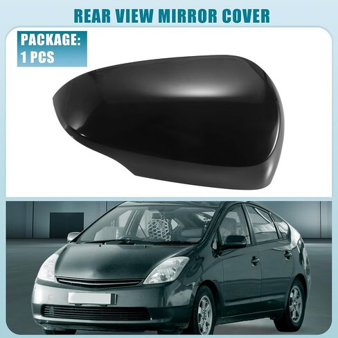 Rearview Mirror Cover Cap Right Side Door Mirror Cover for Toyota Prius C 2012-2018 ABS Plastic Black in Saudi Arabia