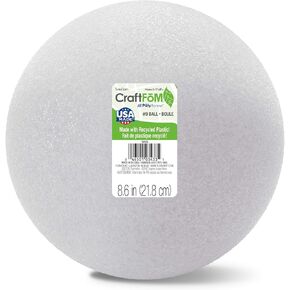 كرة فلوراكرافت كرافت فوم مقاس 8.6 بوصة باللون الأبيض in Kuwait