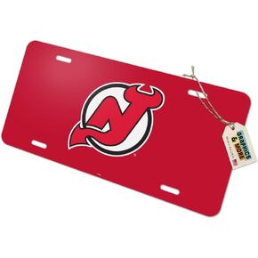 GRAPHICS & MORE New Jersey Devils Logo Novelty Metal Vanity Tag License Plate