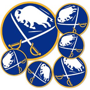 Desert Cactus Buffalo Sabres Stickers NHL Team National Hockey League Vinyl Decal Laptop Water Bottle Car Scrapbook (Type 3 - Main Logo)