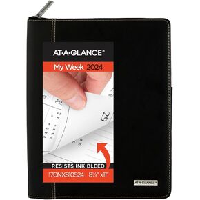 AT-A-GLANCE 2024 Weekly & Monthly Appointment Book Refill for 70-545, 6-1/2" x 8-3/4", Medium, Executive (709081024)