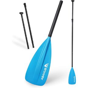 Abahub SUP Paddle - 3 Piece Adjustable Paddles - Lightweight Stand-up Paddle Oars for Paddleboard, Adjustable Aluminum Alloy Shaft 68" - 84", Black/Blue/Green/Orange/Red/Yellow Plastic Nylon Blade in Kuwait