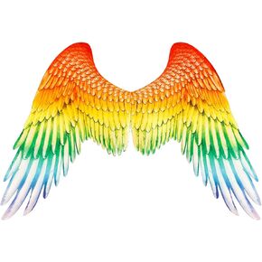 Rainbow Angel Decorative for Adults ，Performance Props Angel Decorative with Elastic Straps Angel Decorative for Cosplay, Parties, and Carnival Dress Accessories