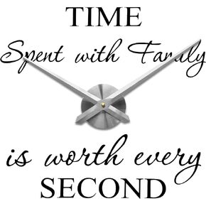 VANGOLD Large Wall Clock Hands, 3D DIY Clock Hands Needles with Clock Mechanism & Wall Sticker for Home Office Decor