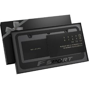 Black License Plate Frame