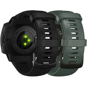 Replacement Band Compatible with Garmin Instinct, Smartwatch Accessory Wrist Soft Silicone Band Strap for Garmin Instinct 2 / Instinct Esports/Solar/Tide/Tactical