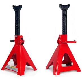 ستارك يو إس إيه حامل رافعة صناعي مكون من قطعتين بسعة 6 طن، حامل رافعة تلقائي لمتجر الارتفاع، أحمر in Kuwait