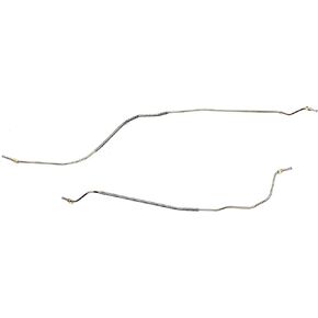 Rear Axle Brake Lines - Fits 59-64 Full Size Chevy Car with Rear Disc Brakes - Galfan Coated Steel - The Stop Shop