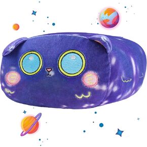 Blue Kitty Plush Pillow Cute Soft Cat Stuffed Animal Star Cat Body Pillow Home Decoration Gifts for Kids Girls and Boys Birthday 15"