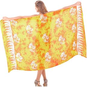 LA LEELA Women's Sarong Wrap Cover up Swimwear Wraps