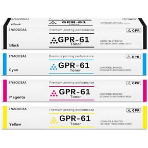 High Yield GPR61 GPR-61 Toner Cartridge Compatible for Canon ImageRunner AdvanceDX C5840i C5850i C5860i C5870i Printer.(3763C003AA 3764C003AA 3765C003AA 3766C003AA)