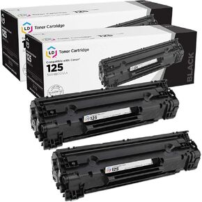 LD Compatible Toner Cartridge Replacement for Canon 125 3484B001AA (Black, 2-Pack) Compatible with Canon ImageClass Printers: LBP6000, LBP6030w, & MF3010