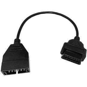 OBD2 to OBD1 GM Adapter, OBD1 12 Pins to OBD2 16 Pins Scanner Diagnostic Tool OBD II Adapter Cable Connector for GM (1pc OBD2 to OBD1 GM Adapter)