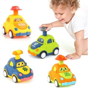 Car Toys for Toddlers 1-3 One Year Old Boy Birthday Gift for Boys Girls Pull Back City Vehicle Toys Party Favors for Kids