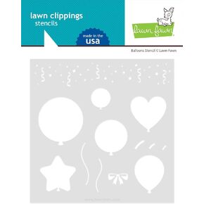 LAWN FAWN Balloons Lawn Clippings Stencils