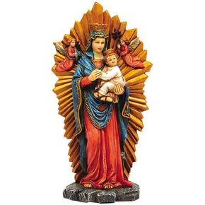 سيدة المساعدة الدائمة ماريان أيقونة الشكل 6 بوصة تمثال حجري الديكور الديني in Kuwait