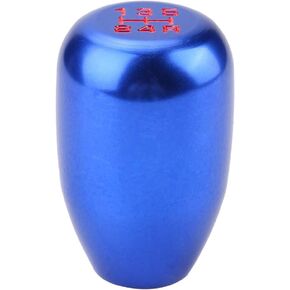 Acouto 5 speed manual shift knob blue, Shift Knob 5 Speed Car 5 Speed Manual Gear Shift Knob Shifter Lever Stick Metal with 3 Adapters 8mm 10mm 12mm(Blue)