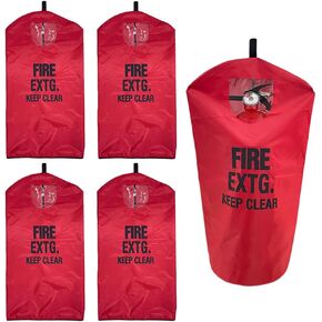 Fire Extinguisher Cover, Heavy Duty Fire Sa-fety Protective Sleeve from scuffs & scratches Accessories, 5 Pcs (15-26LB)