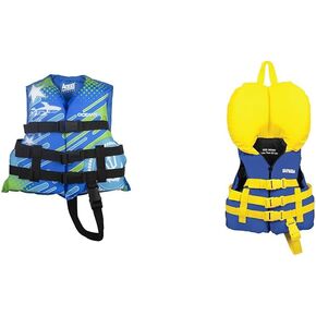 Oceans 7 US Coast Guard Approved, Infant-Child-Youth Life Jacket Vest – Sizes for 8-90 lbs. – Type III Vest, PFD, Personal Flotation Device