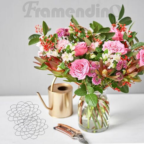 Framendino, 3 Pack Flower Lid Arranger Stainless Steel Flower Insert Lids Floral Arrangement Holders Organizer for Vase Craft Plant Fixation in Saudi Arabia