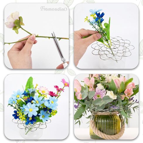Framendino, 3 Pack Flower Lid Arranger Stainless Steel Flower Insert Lids Floral Arrangement Holders Organizer for Vase Craft Plant Fixation in Saudi Arabia