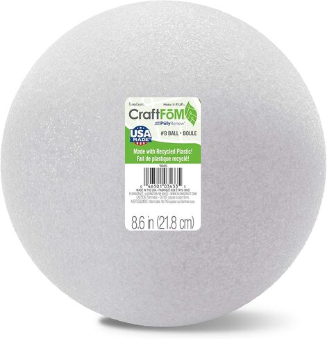 كرة فلوراكرافت كرافت فوم مقاس 8.6 بوصة باللون الأبيض in Kuwait