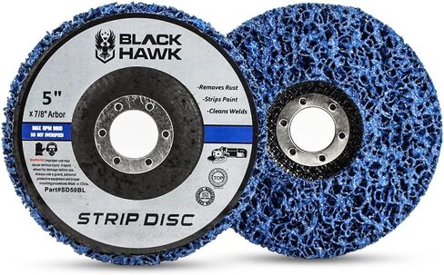 BHA Easy Strip Discs Clean and Remove Paint, Rust and Oxidation 5" x 7/8" - 5 Pack in Saudi Arabia