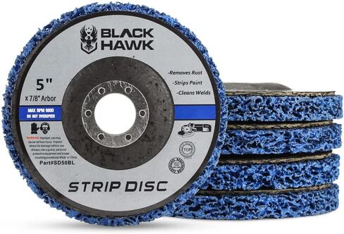 BHA Easy Strip Discs Clean and Remove Paint, Rust and Oxidation 5" x 7/8" - 5 Pack in Saudi Arabia