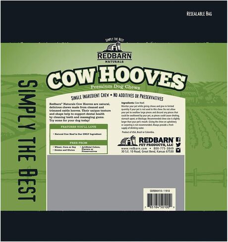 Redbarn Cow Hooves 10pk Natural Dog Chew (1-Count) in Saudi Arabia